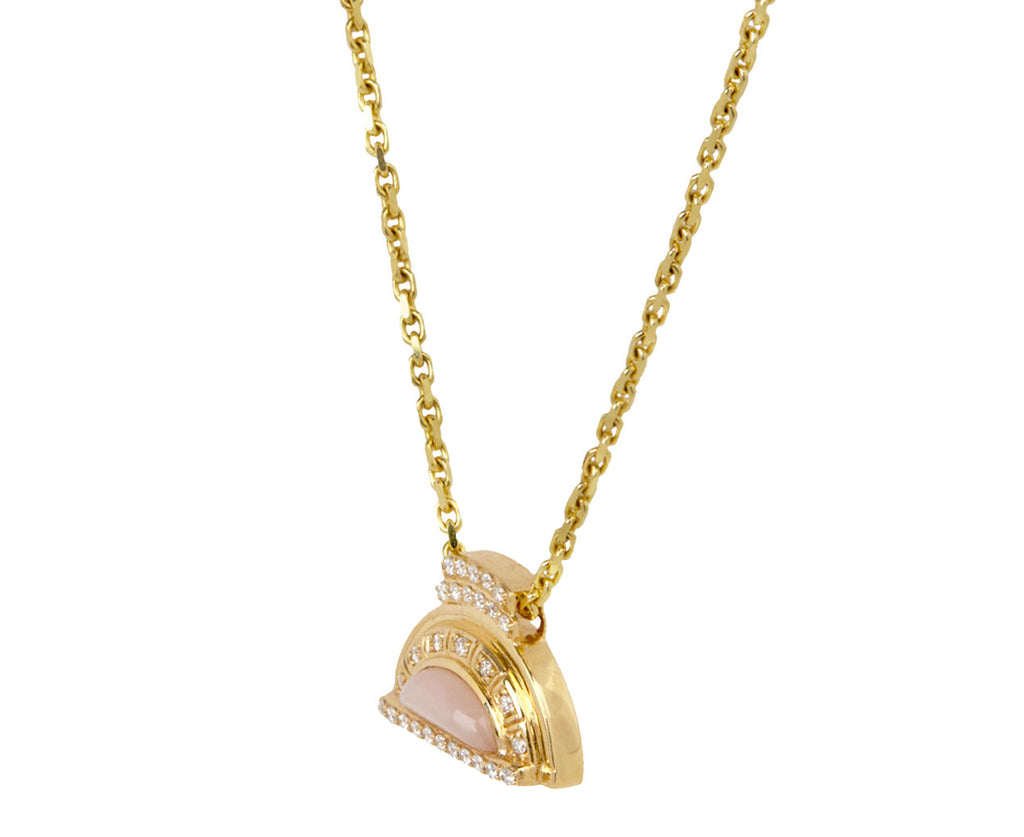 Pink Opal Alba Inlay Necklace