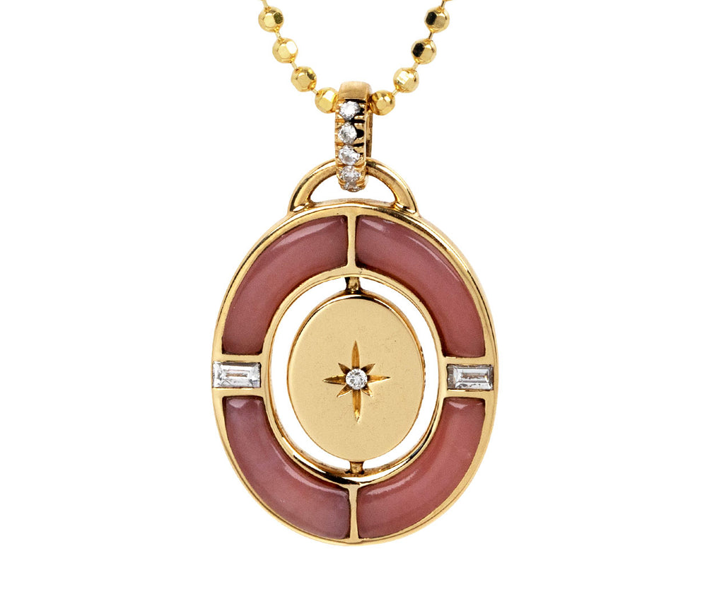 Pink Opal Capri Inlay Necklace