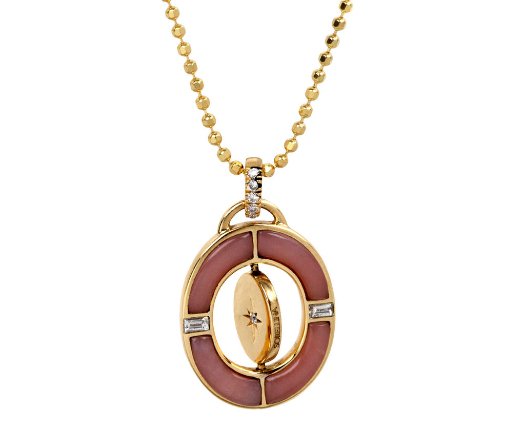 Pink Opal Capri Inlay Necklace