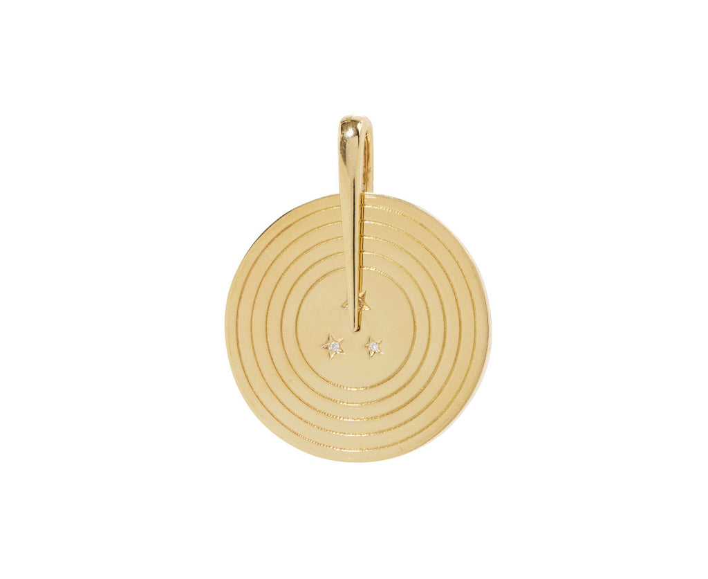 Onyx and Diamond Ziggy Record Pendant ONLY