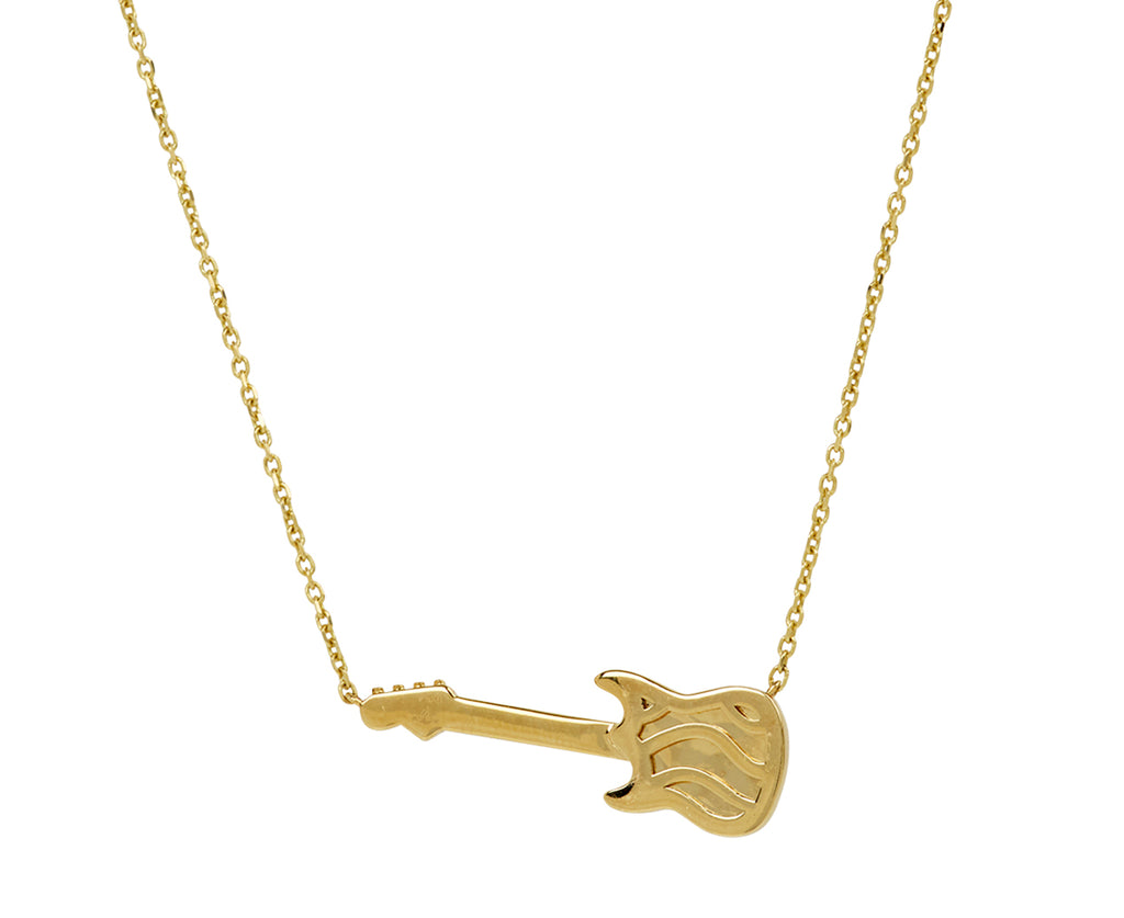 Diamond Mini Guitar Pendant Necklace