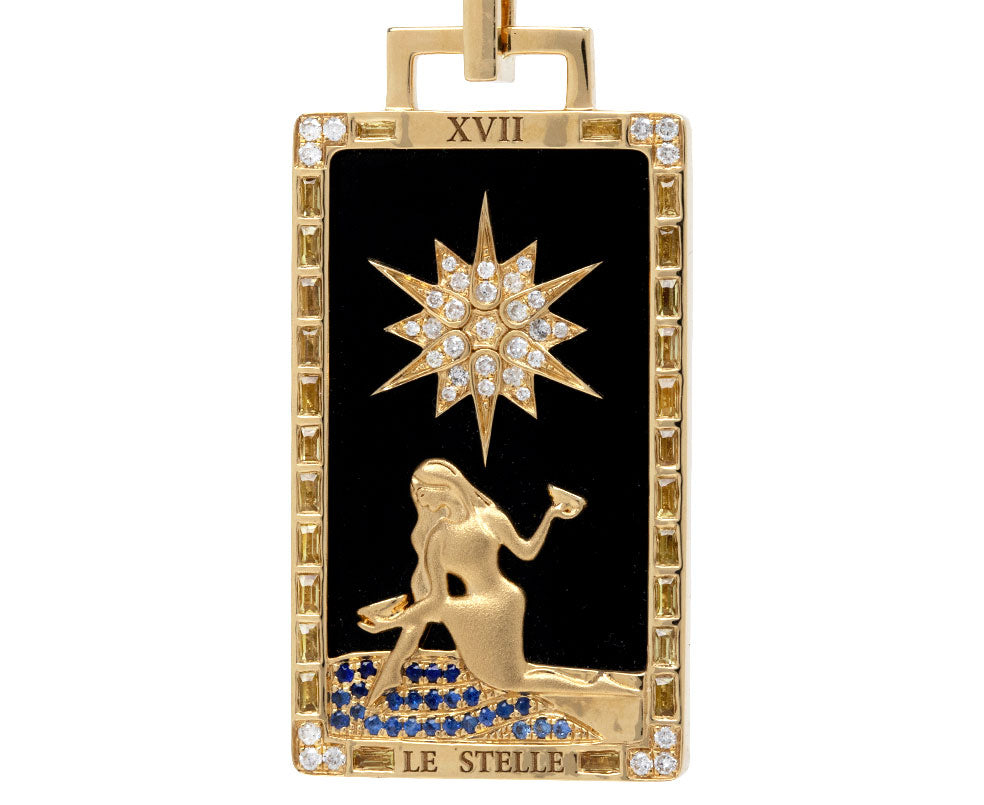Le Stelle Piccola Tarot Card Necklace
