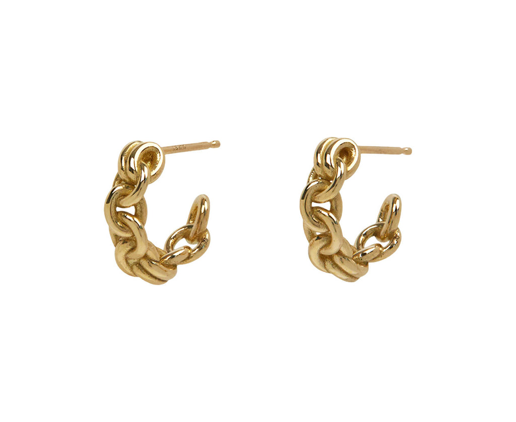 Gold Fused Serpens Huggie Hoops - TWISTonline