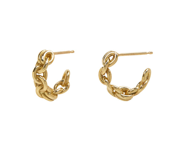 Spinelli Kilcollin Gold Fused Serpens Huggie Hoops