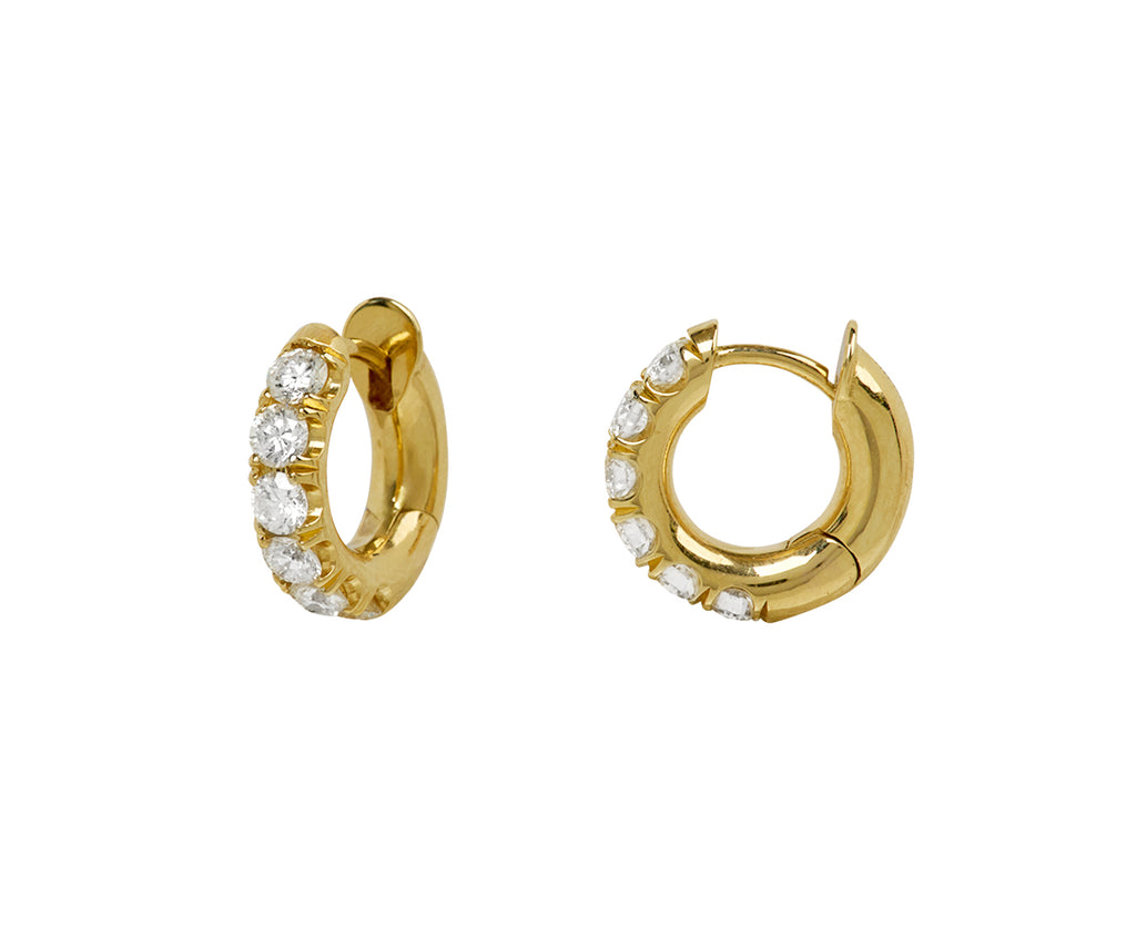 Diamond Macro Hoop Earrings