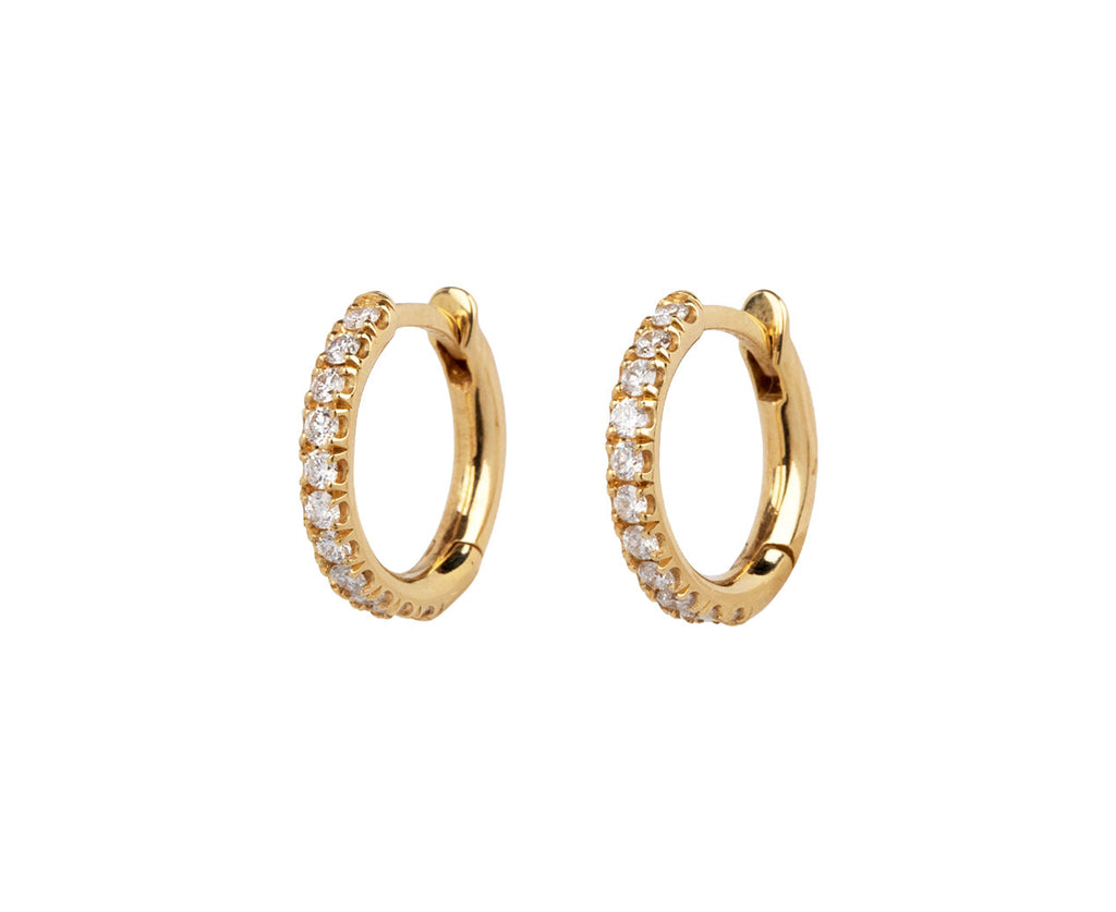 Spinelli Kilcollin Diamond Microhoop Huggie Hoop Earrings