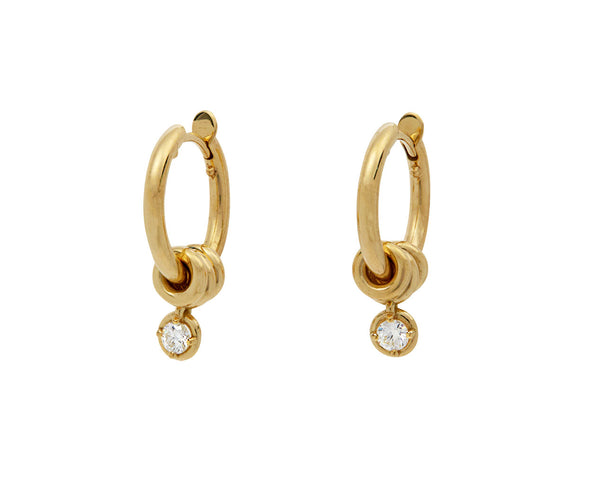 lulu38 Crystal Hoop Mini Earrings TRANSPARENT Aquazzura@ Official