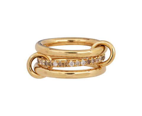 Mixed Diamond Libra Petite Ring