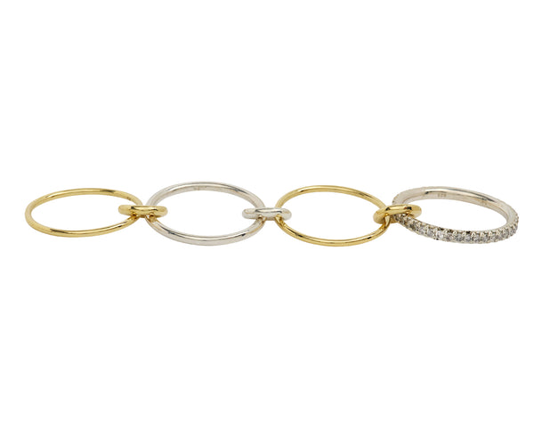 ◆spinelli kilcollin 23AW◆Pisces SG◆リング◆Two-Tone◆ Spinelli Kilcollin Pisces 18K Gold Sterling Silver Linked