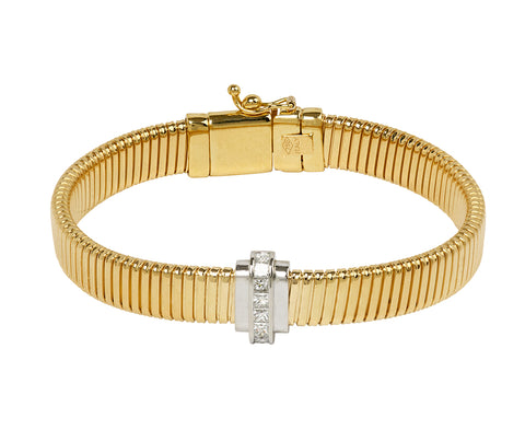 Raisina Diamond Platinum and Gold Bracelet