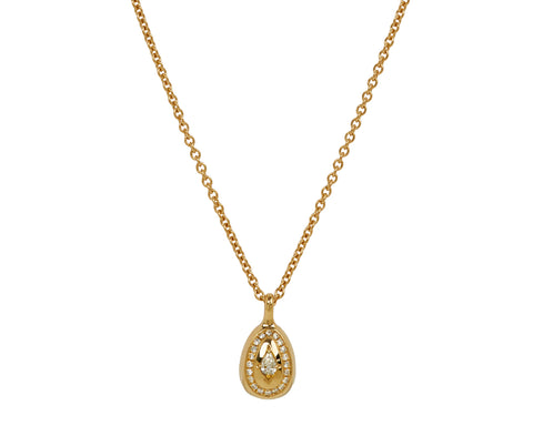 Cosmic Egg Petite Diamond Pendant Necklace