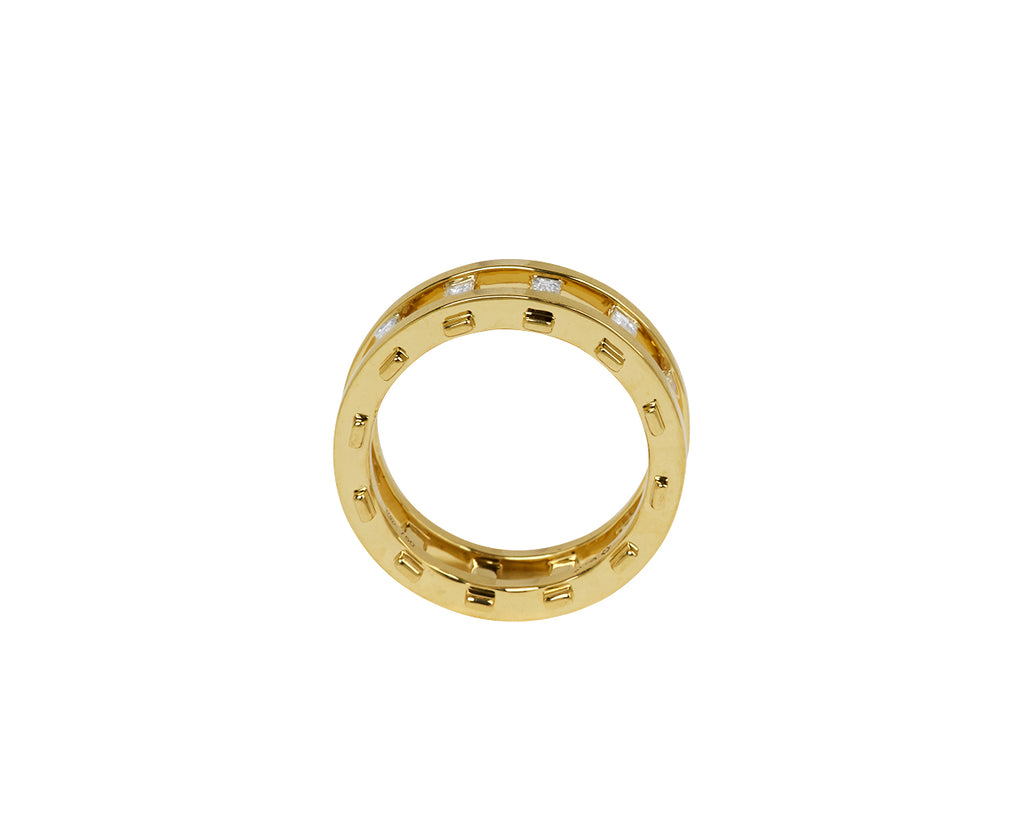 Diamond Railroad Ring