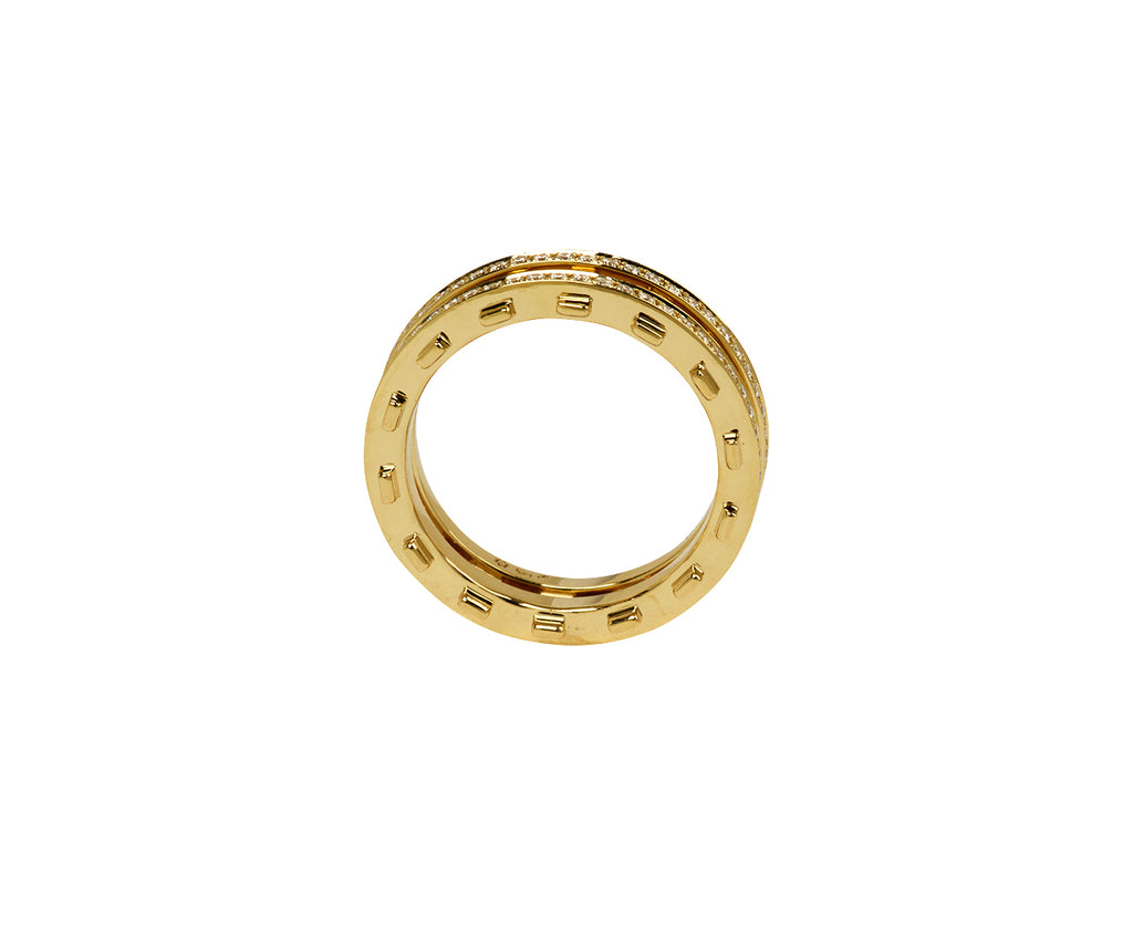 Pavé Diamond Railroad Ring
