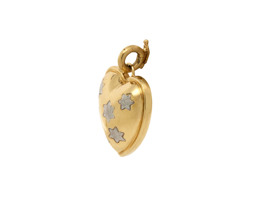 Mixed Gold Anna Heart Charm Pendant ONLY