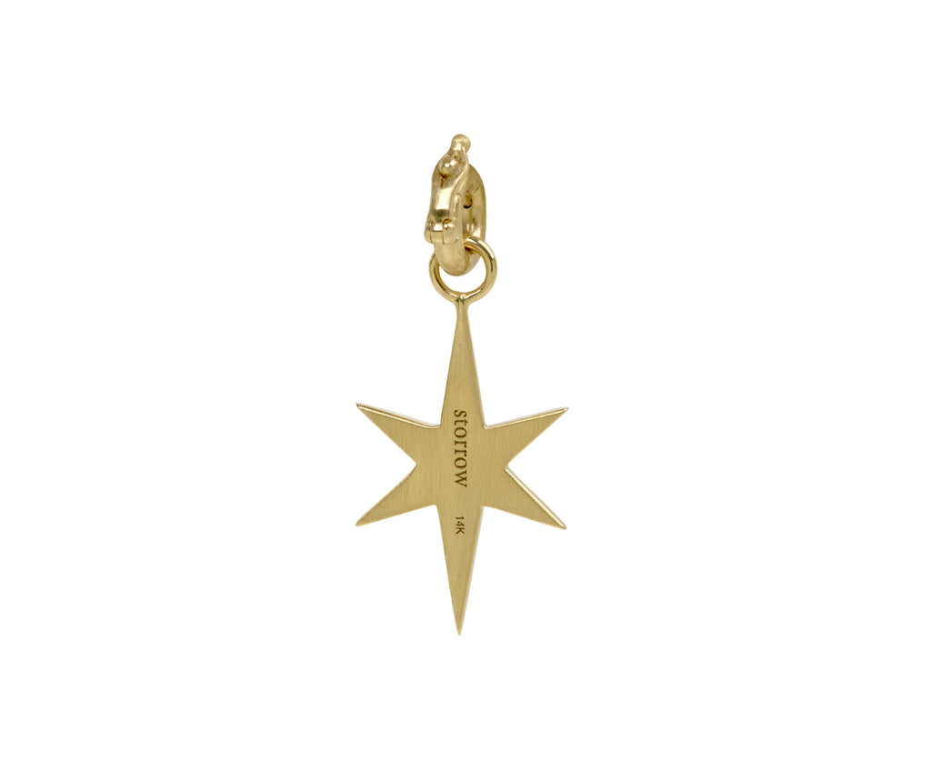 Pearl, Diamond and Emerald Star Stella Charm Pendant ONLY