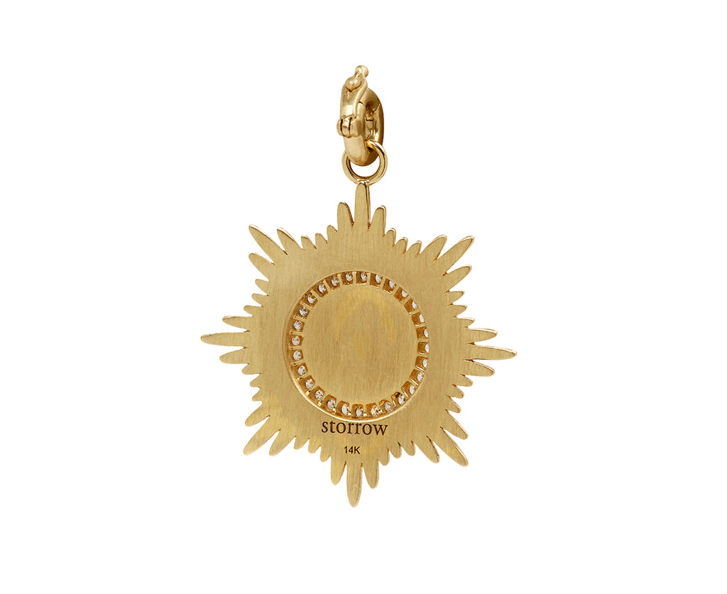 Black Enamel Diamond and Pearl Vale Medallion ONLY