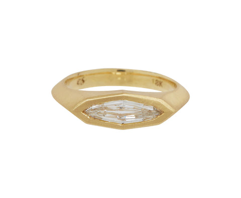 Marquise Lab Grown Diamond Signet Ring