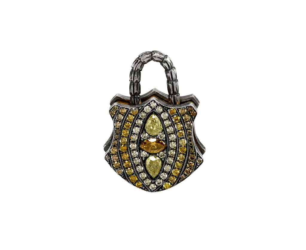 Sevan Bicakci Fancy Diamond Shield Padlock Pendant ONLY