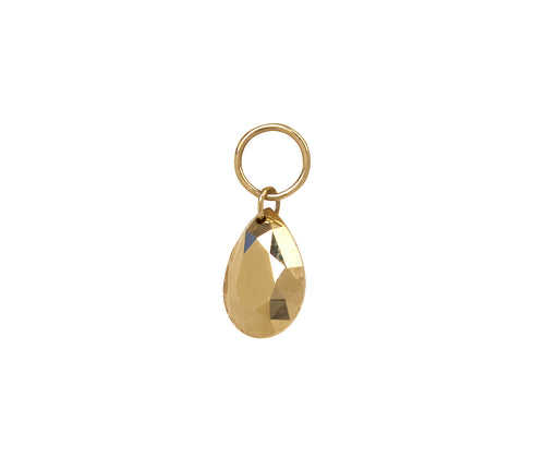 Maria Tash Yellow Gold Faceted Pear Charm ONLY