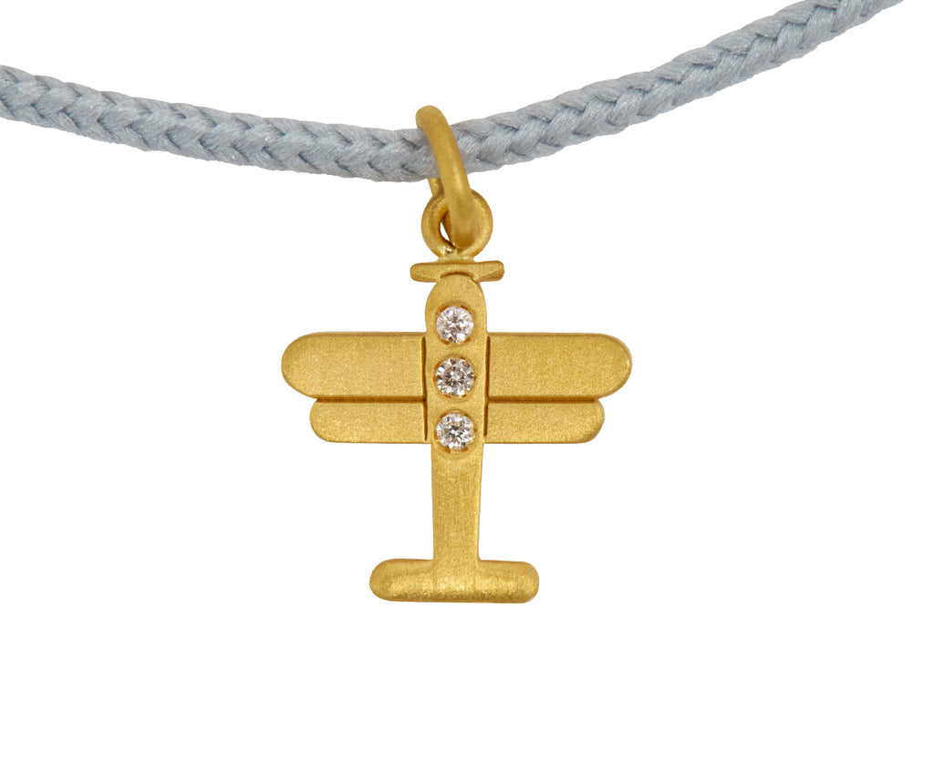 Marie-Hélène de Taillac Precious Plane Charm Bracelet - Closeup