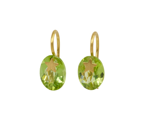 Peridot Precious Star Earrings