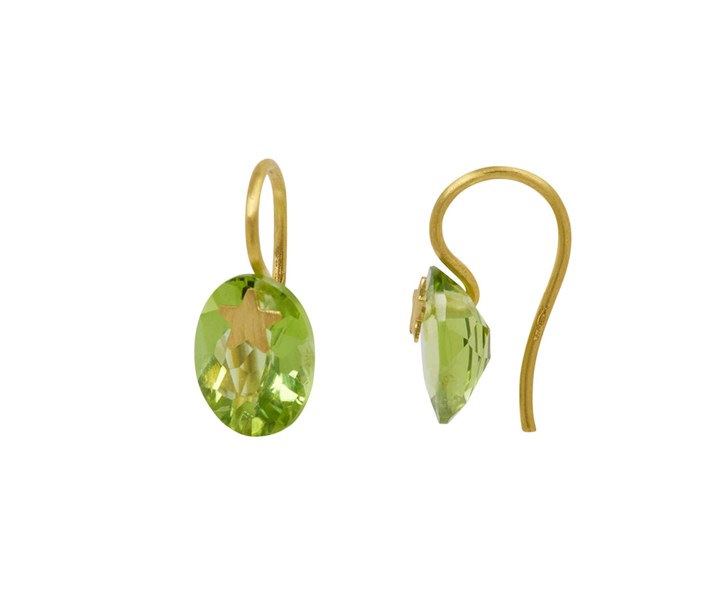 Peridot Precious Star Earrings