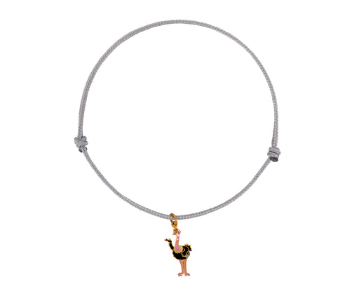 Marie-Hélène de Taillac Ostrich Charm Bracelet