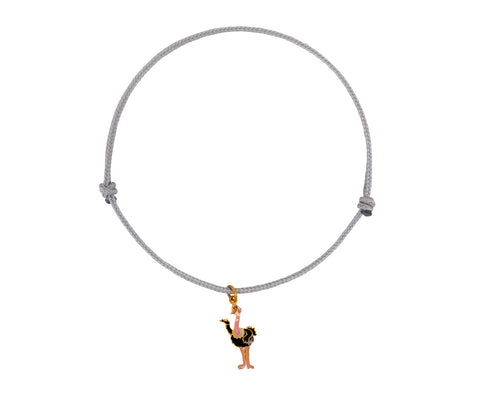 Marie-Hélène de Taillac Ostrich Charm Bracelet