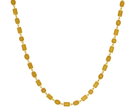 Gold Gem Sequins Necklace