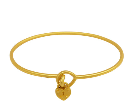 Knotted Love Padlock Bracelet