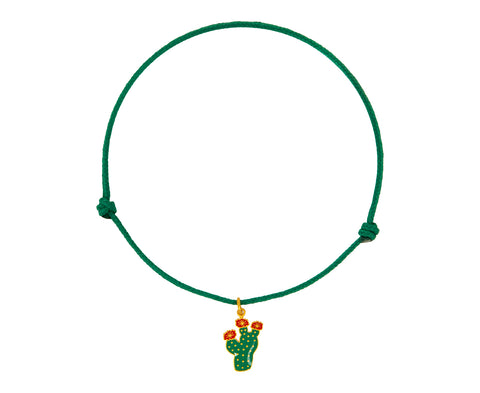 Blooming Cactus Charm Bracelet