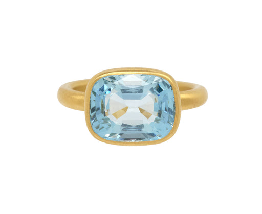 Aquamarine Princess Ring