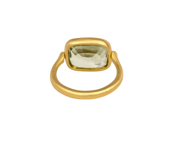 Marie Hélène de Taillac ゴールドリング Marie-Hélène de Taillac Green Quartz Swivel Ring