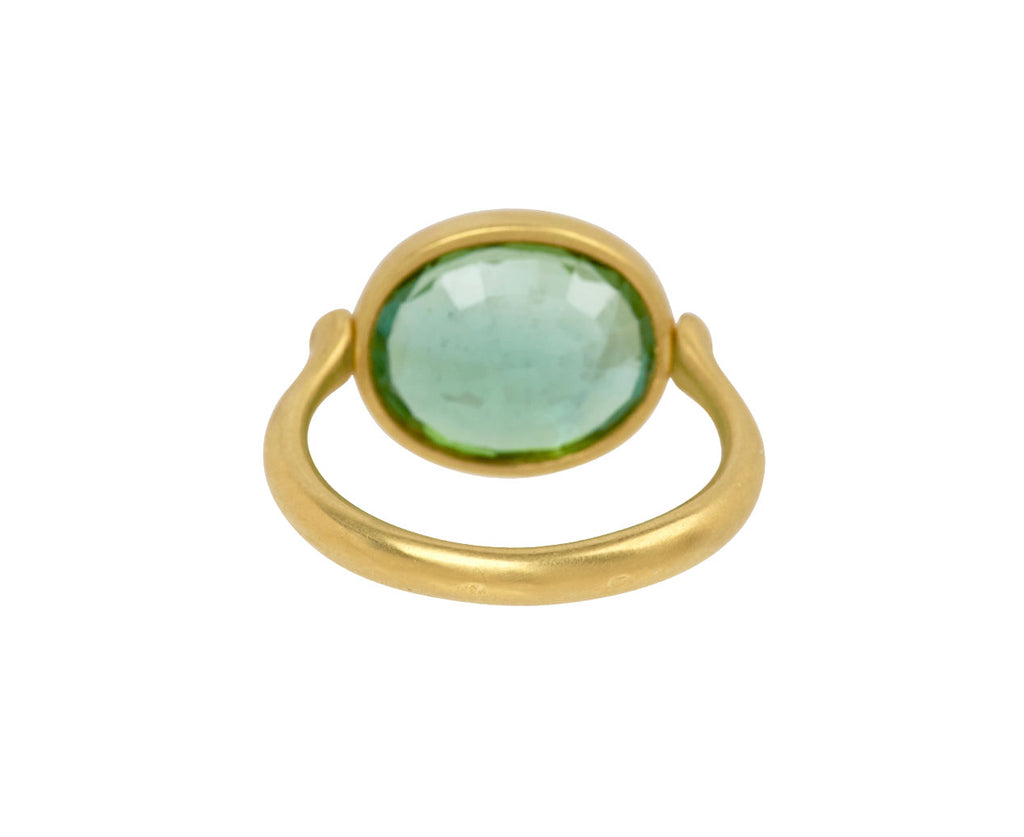 Green Tourmaline Swivel Ring