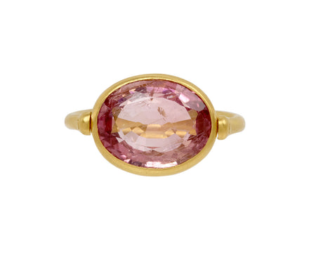 Pink Tourmaline Swivel Ring