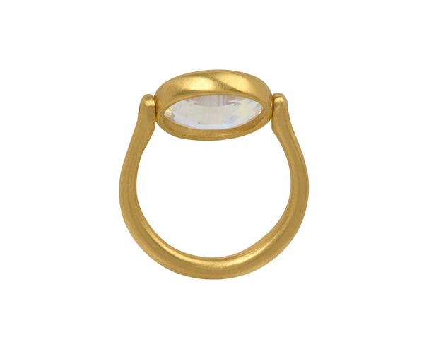 Marie-Hélène de Taillac Rainbow Moonstone Swivel Ring