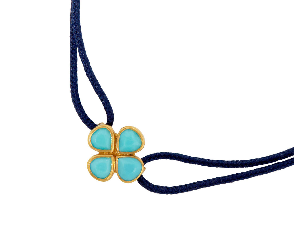 Marie Helene de Taillac Small Clover Charm Bracelet - Closeup