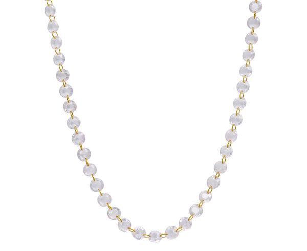 Marie-Hélène de Taillac Mid-Length Rose Quartz Ladylike Necklace