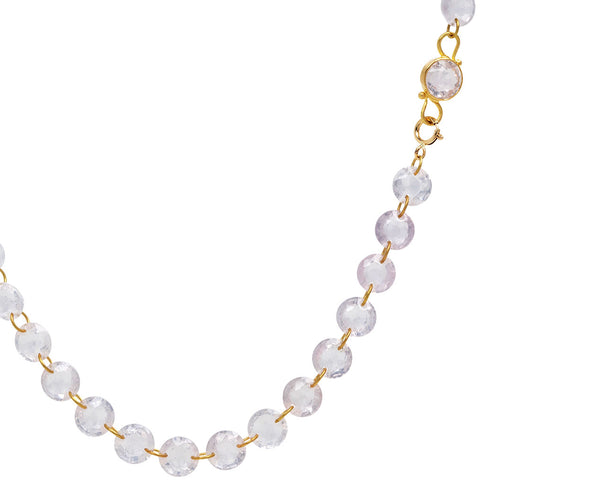 Marie-Hélène de Taillac Mid-Length Rose Quartz Ladylike Necklace