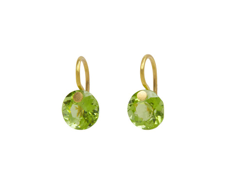 Extra Small Peridot Brilliant Earrings - TWISTonline