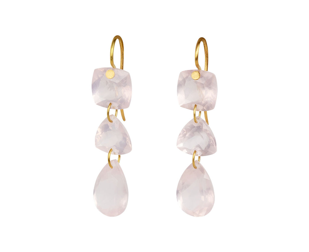 Rose Quartz Jemima Earrings - TWISTonline