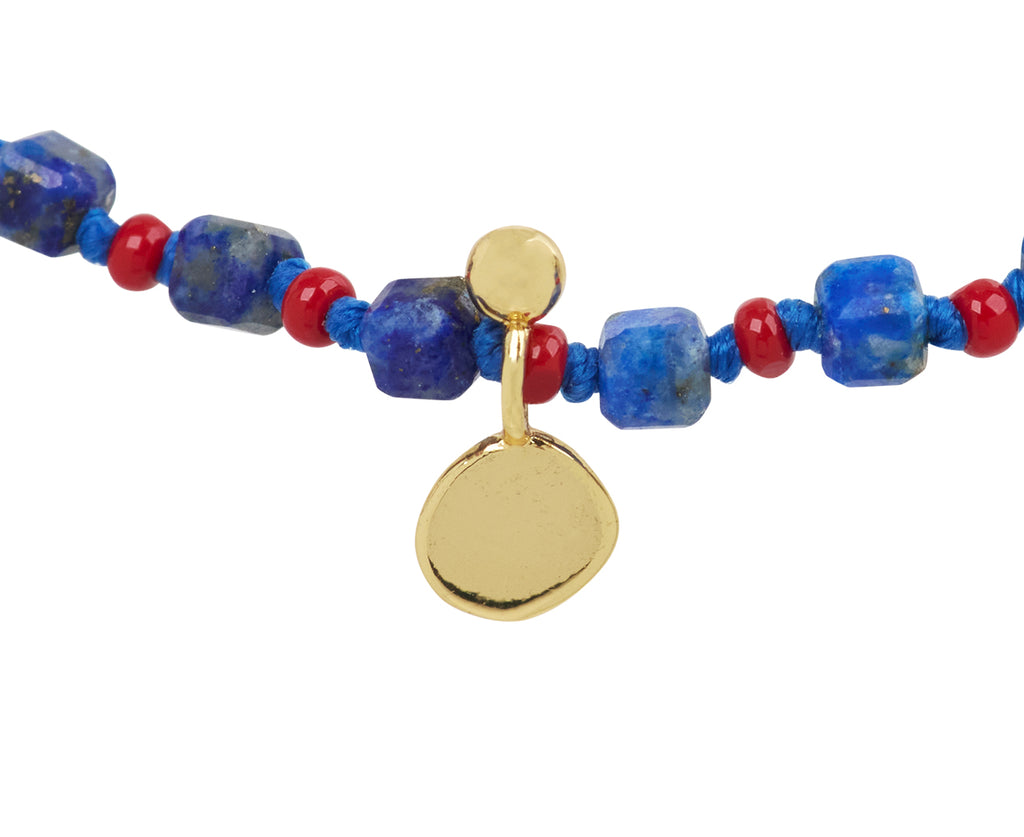 Tai Lapis Beaded Bracelet - Closeup