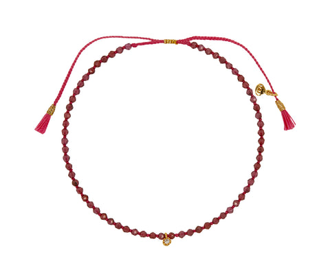 Tai Faceted Glass Beaded Bracelet