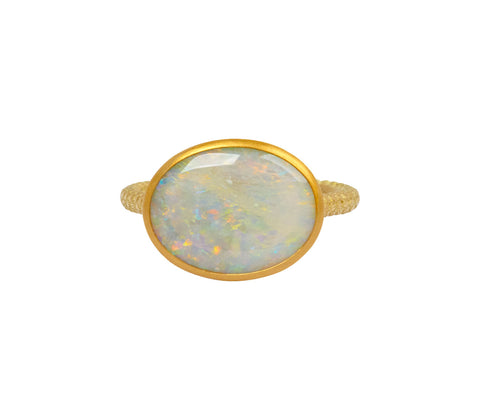 Picture Semi Black Opal Ring