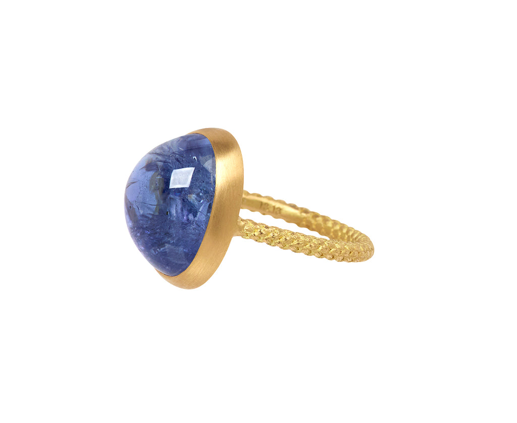 Asymmetrical Tanzanite Ring