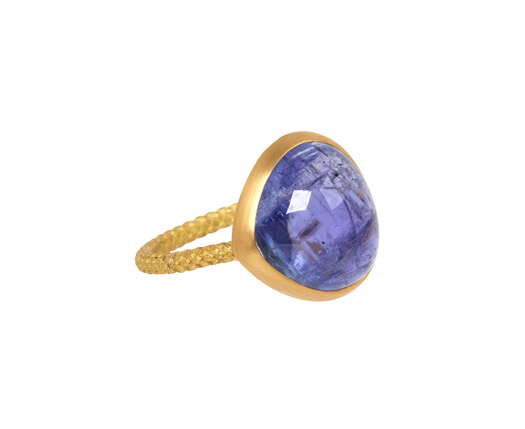 Asymmetrical Tanzanite Ring