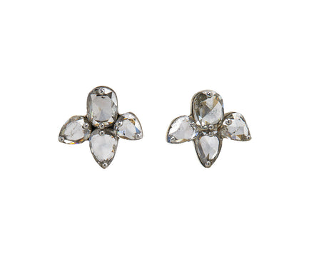 Rose Cut Diamond Quad Earrings