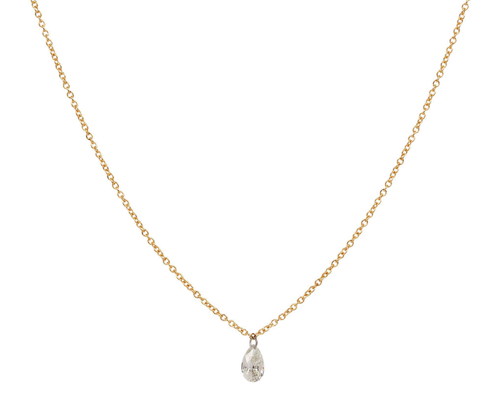 Todd Pownell Free Set Pear Diamond Pendant Necklace