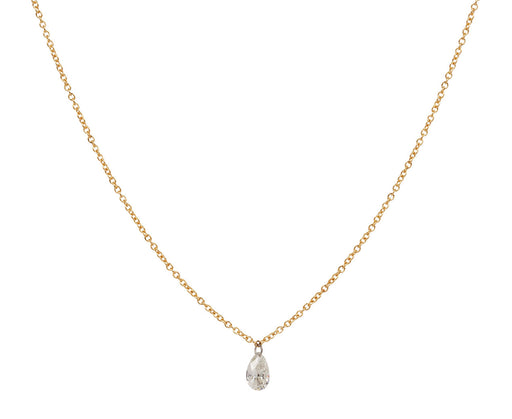 Todd Pownell Free Set Pear Diamond Pendant Necklace
