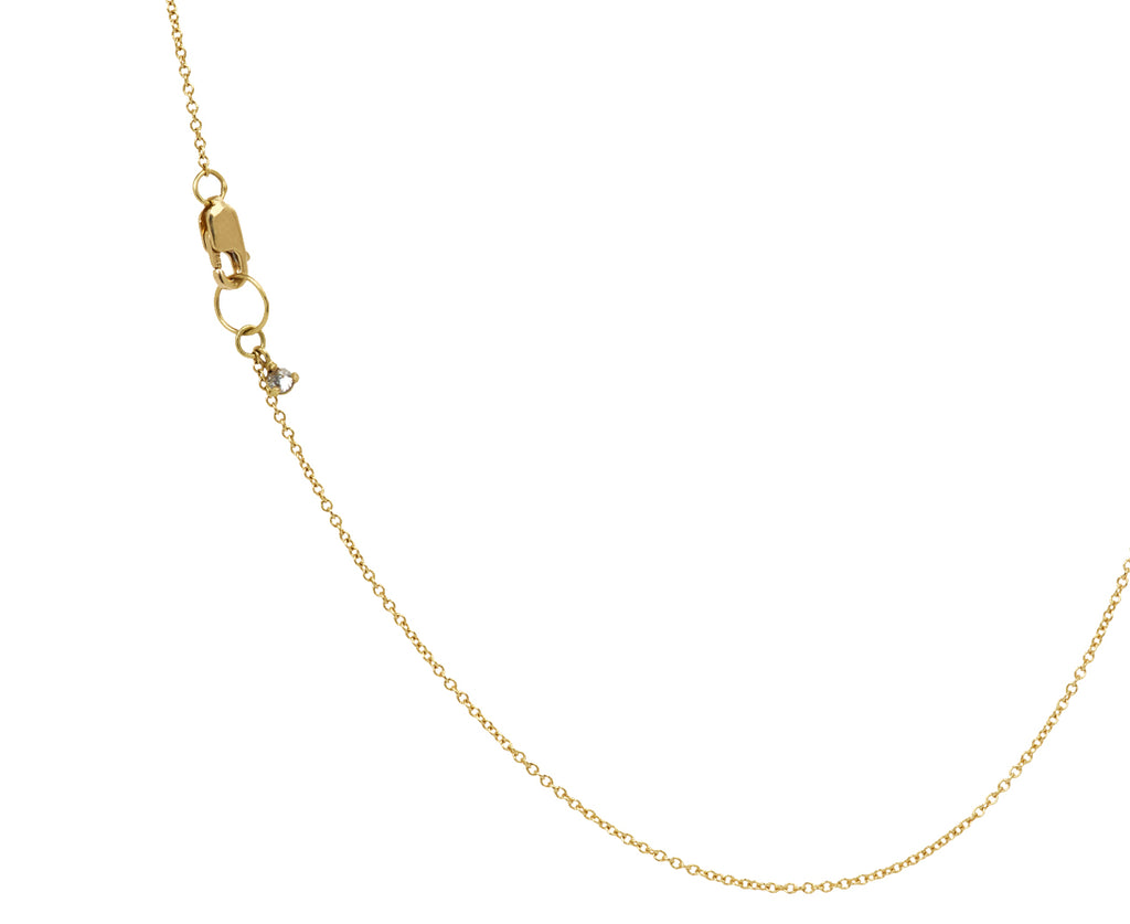 Roundish Inverted Diamond Pendant Necklace